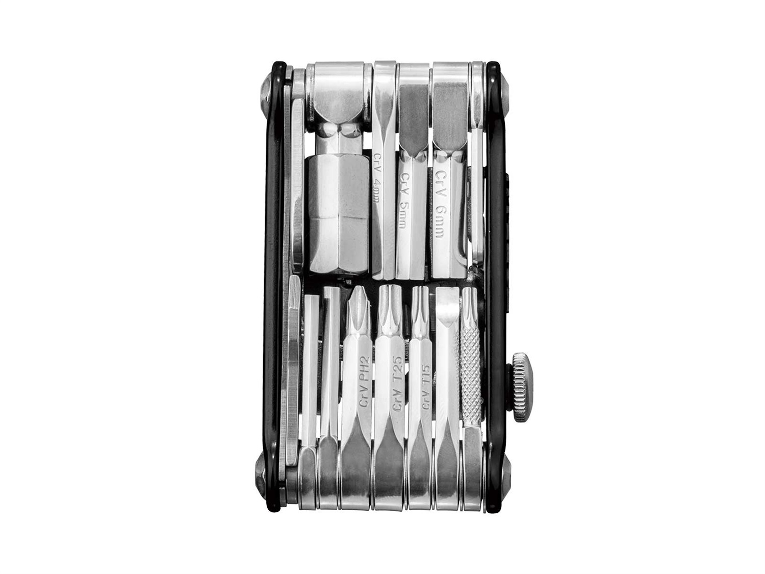 Topeak Mini PT30 Chiave Multiuso Nera con Custodia - 30 Funzioni, Smagliacatena e Utensile Power Link