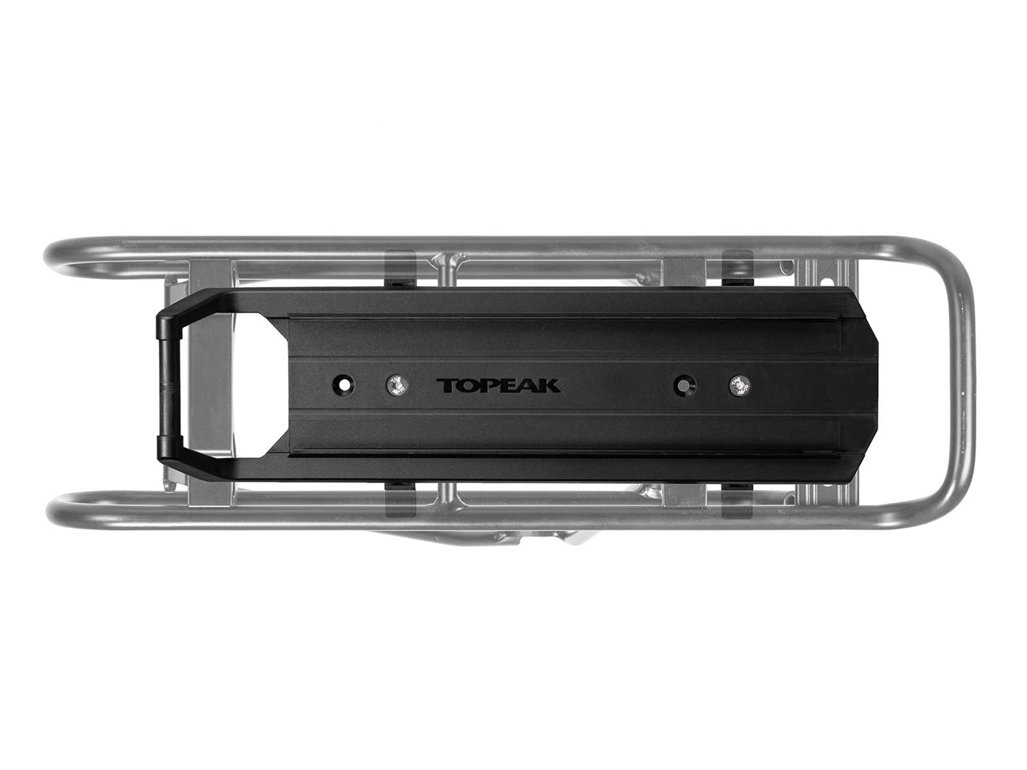 Topeak Omni QuickTrack Adattatore per Portapacchi - Compatibile con Borse TrunkBag e Cestini Posteriori, Regolabile da 90 a 120 mm