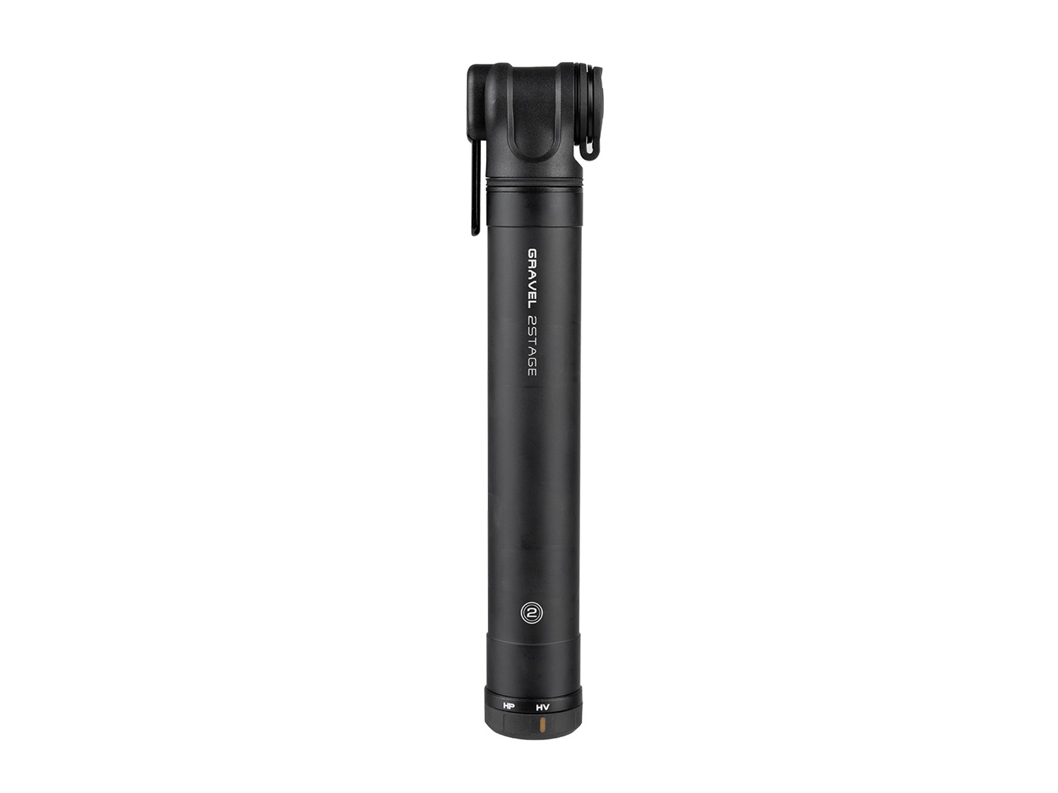 Topeak Mini Pompa Gravel 2Stage - Nero, 6 bar/90 psi, Alluminio, Selettore di Pressione, Dimensioni Compatte