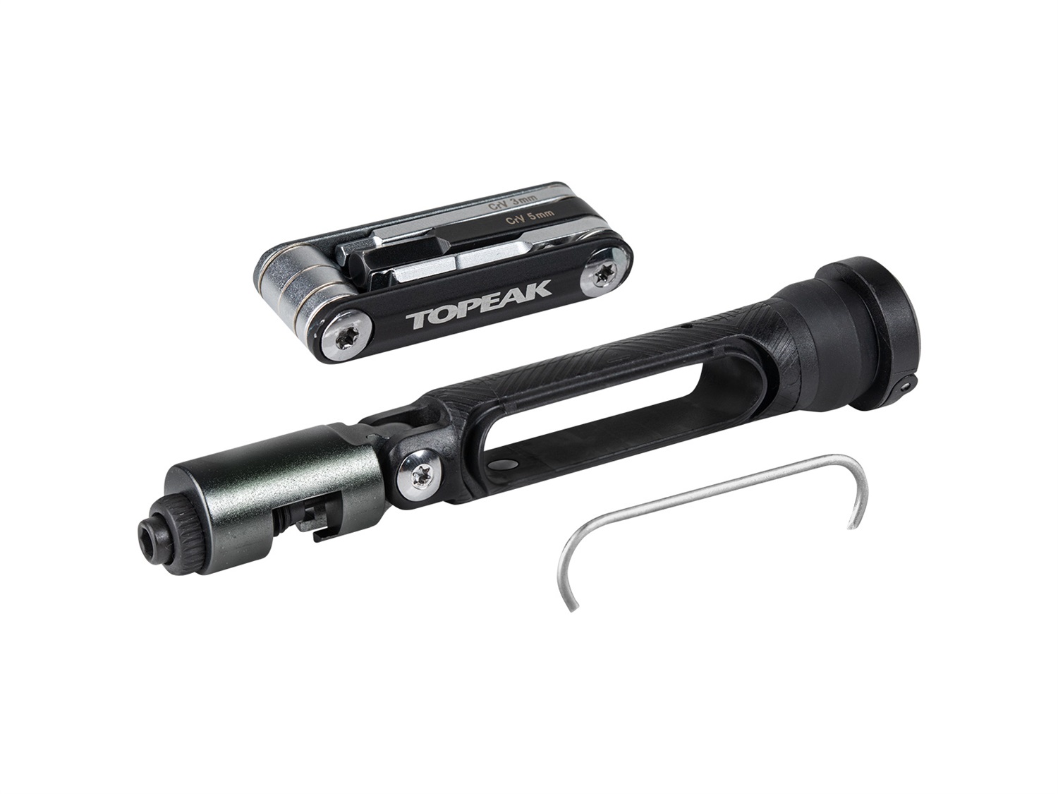 Topeak BB Hide'N Tool - Mini Utensile Pieghevole con 7 Funzioni, Chiavi a Brugola e Smagliacatena