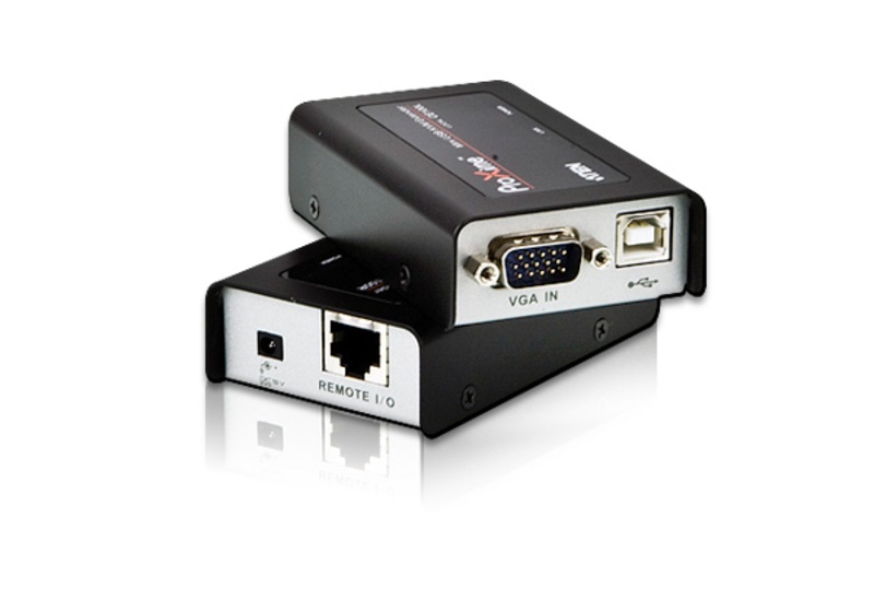 ATEN Estensore KVM USB VGA Cat 5 Mini CE100 - Risoluzione 1280 x 1024 fino a 100 m