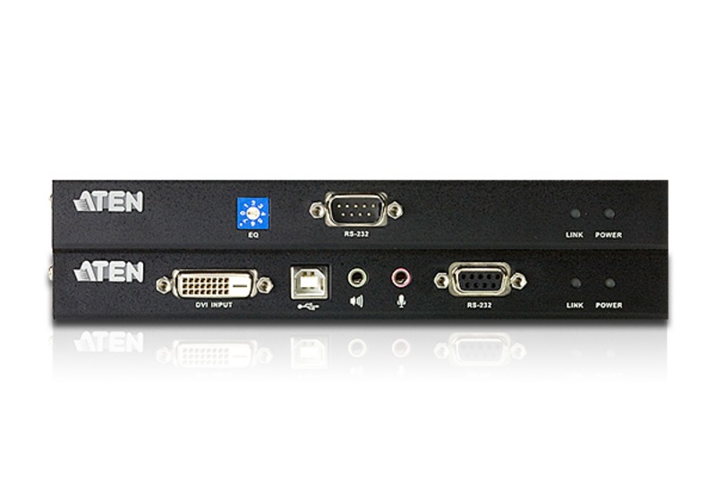 ATEN Estensore KVM USB DVI Cat 5 con Audio e RS-232 - 60 m, Risoluzione fino a 1920 x 1200