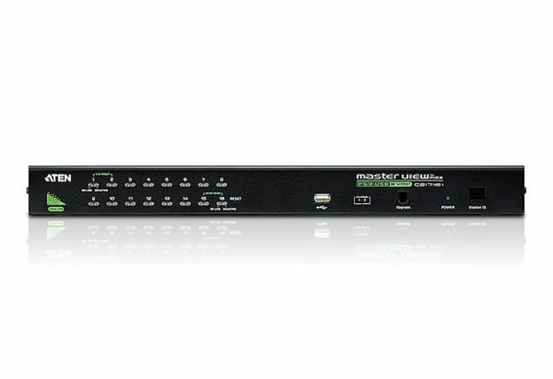 ATEN Switch KVM CS1716A PS/2-USB VGA 16-porte, Risoluzione 2048x1536, Rack 1U, Colore Nero