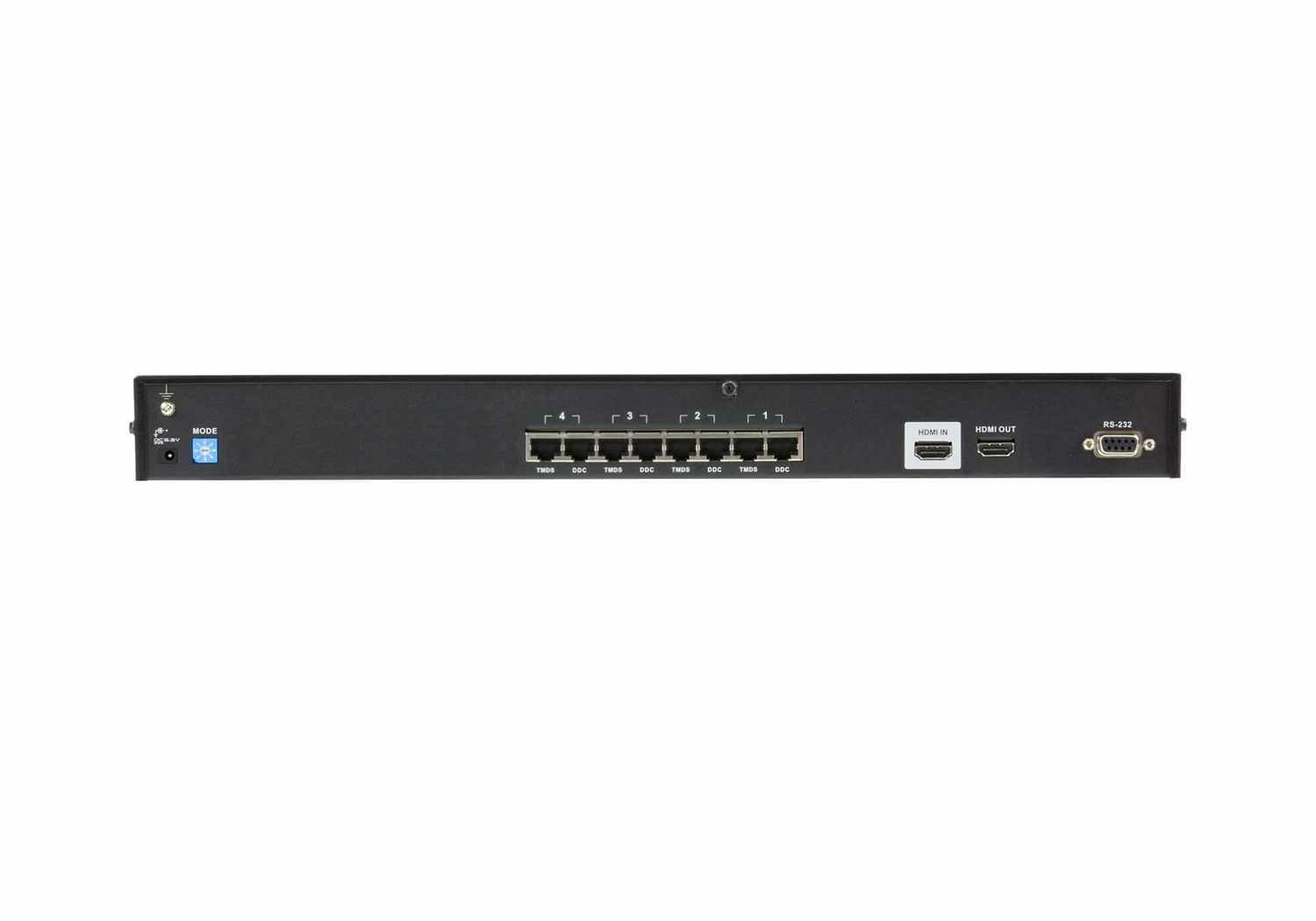 ATEN Splitter HDMI Cat 5 4-porte - Risoluzione 1080P, Uscita HDMI, Colore Nero, Materiale Metallo
