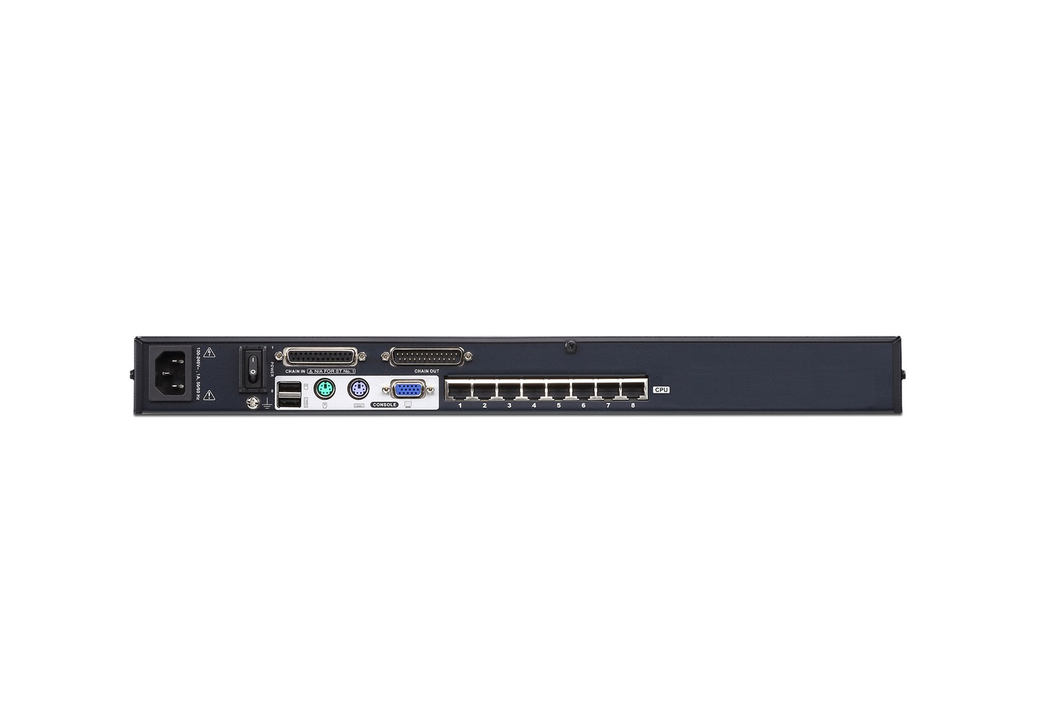 ATEN KH1508A Switch KVM Cat 5 multi-interfaccia (DisplayPort, HDMI, DVI, VGA) a 8 porte - Montaggio Rack Nero