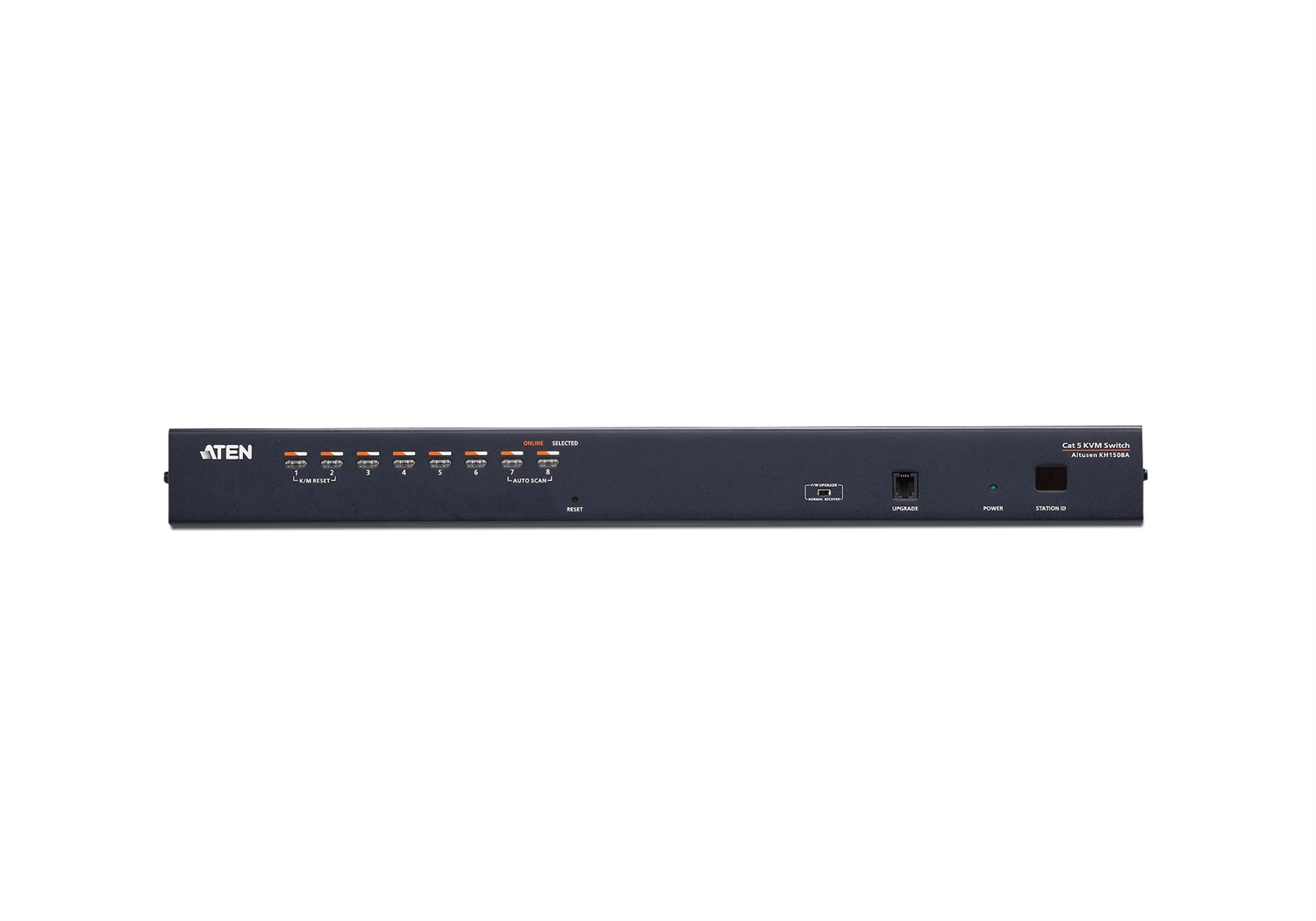 ATEN KH1508A Switch KVM Cat 5 multi-interfaccia (DisplayPort, HDMI, DVI, VGA) a 8 porte - Montaggio Rack Nero