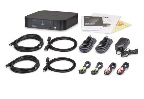 ATEN Switch KVMP per Doppio Schermo Mini DisplayPort (ThunderBolt) 2 USB - Modello CS1942