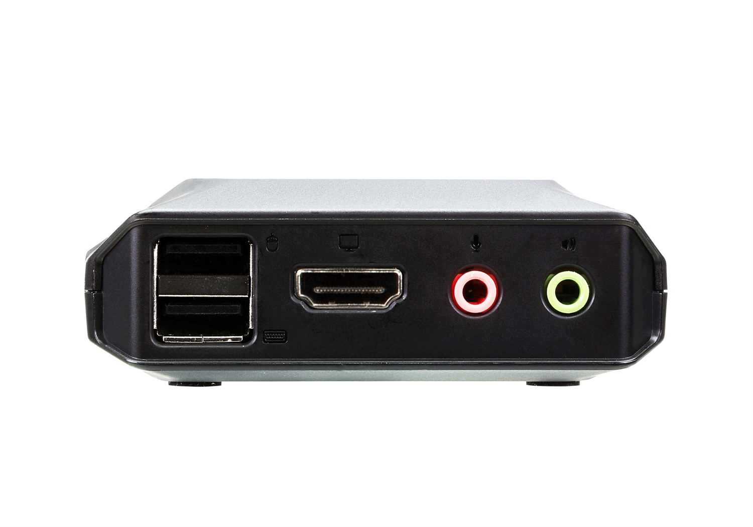 ATEN Switch KVM Cablato USB 4K HDMI a 2 Porte con Selettore Porta Remota - 4096 x 2160 Pixel, 4K Ultra HD, Nero