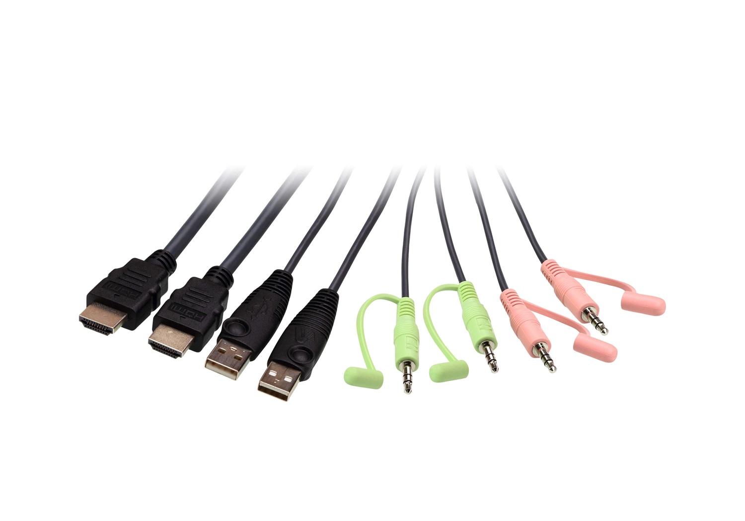 ATEN Switch KVM Cablato USB 4K HDMI a 2 Porte con Selettore Porta Remota - 4096 x 2160 Pixel, 4K Ultra HD, Nero