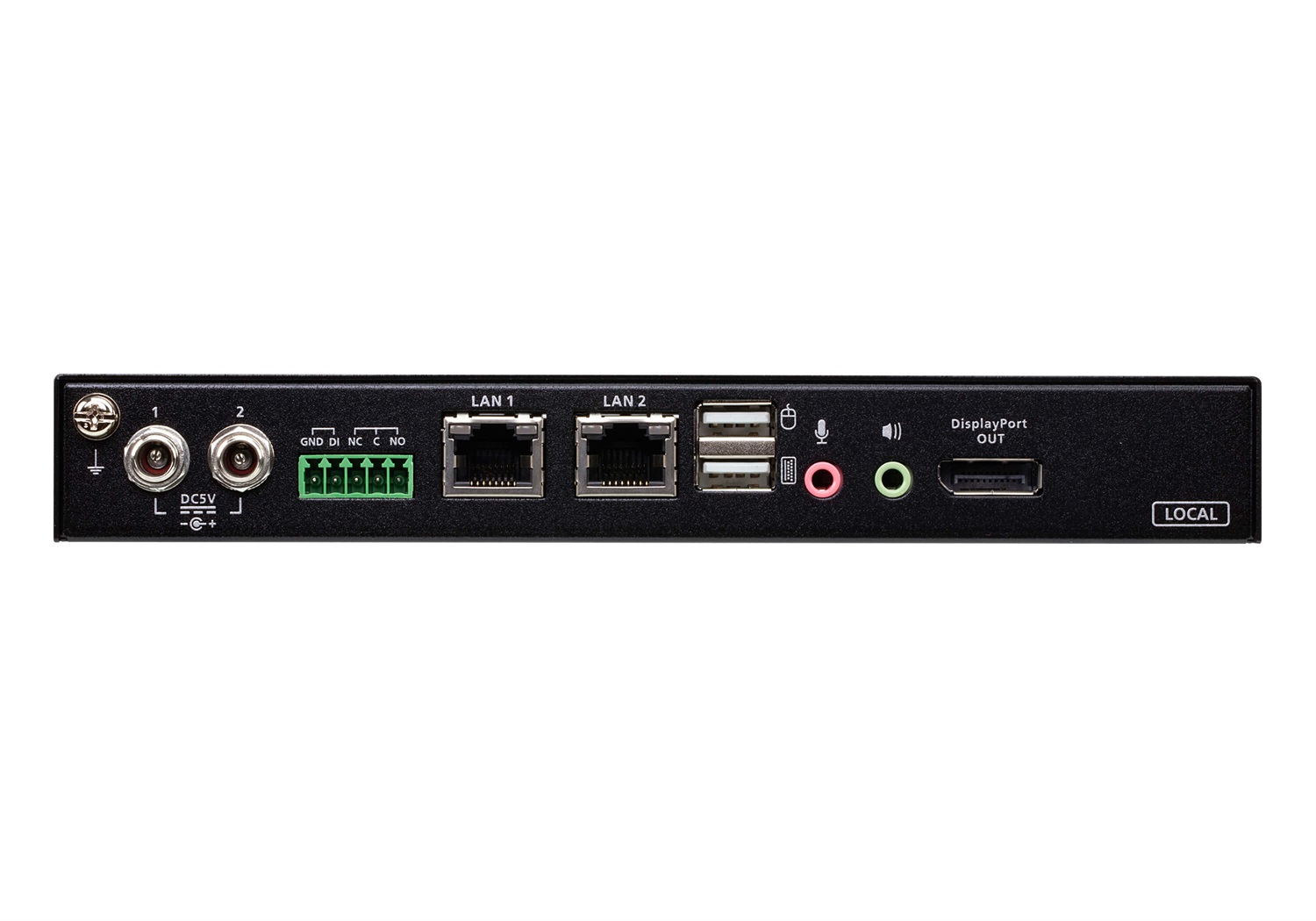 ATEN Switch KVM CN9950-AT-G over 4K DisplayPort - 1 Porta, Accesso Condiviso Locale/Remoto, 4096 x 2160 Pixel, Ethernet LAN, Nero