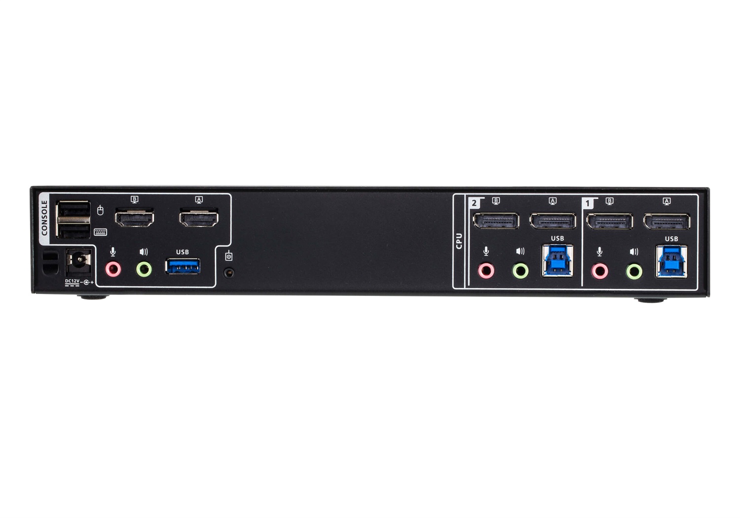 ATEN CM1942 Switch KVM 4K Ultra HD con porte USB e DisplayPort - Nero