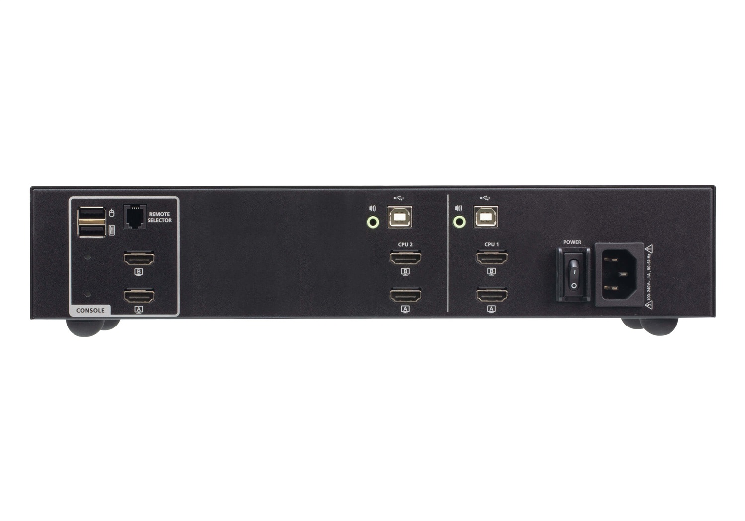 ATEN Switch KVM Sicuro a Doppio Schermo HDMI USB 2 Porte - 4K Ultra HD, Risoluzione 3840 x 2160 Pixel, Conformità PSD PP v4.0