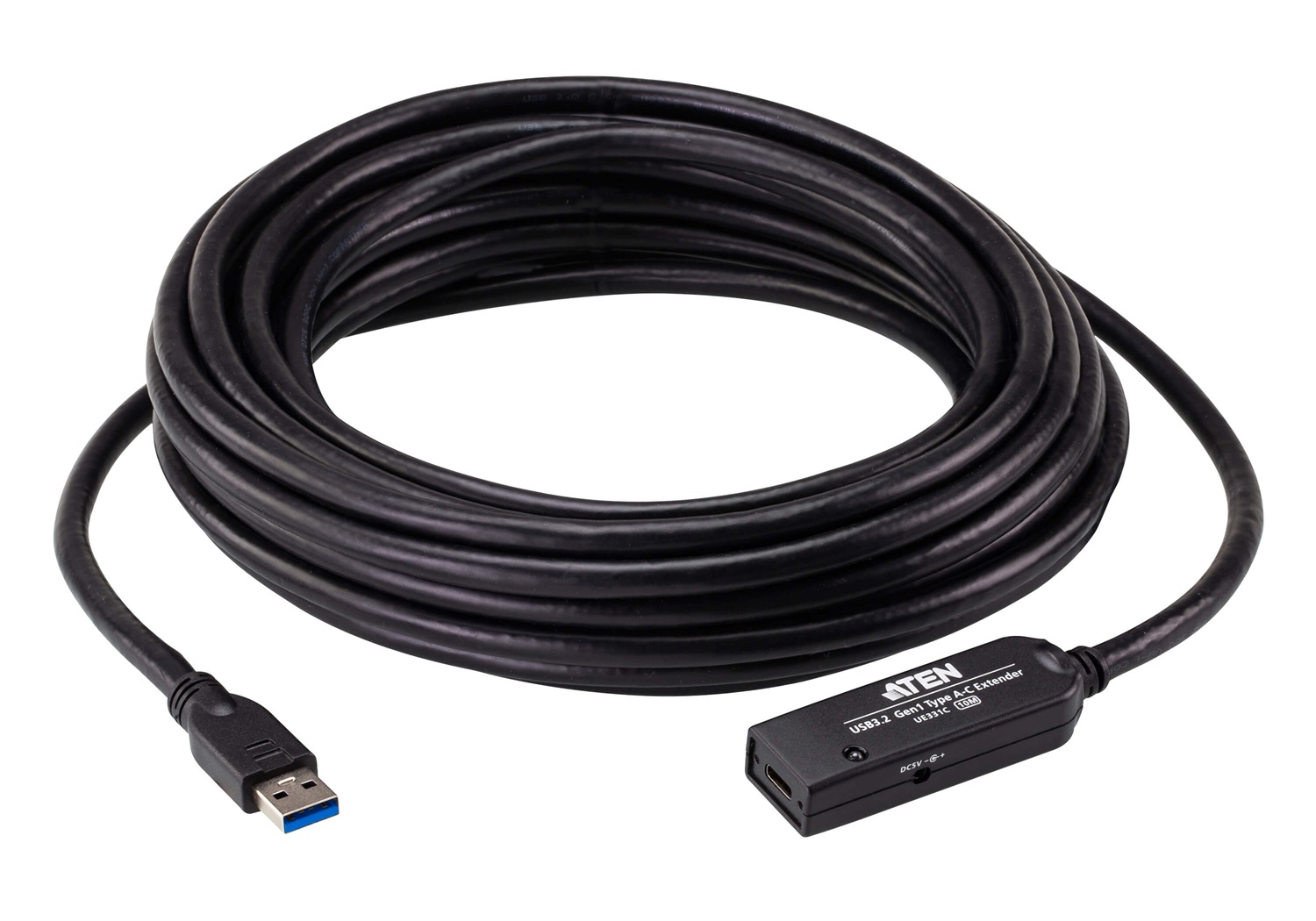 ATEN Cavo Extender USB 3.2 Gen 1 da 10 m con connettori USB A e USB C, velocità 5000 Mbit/s