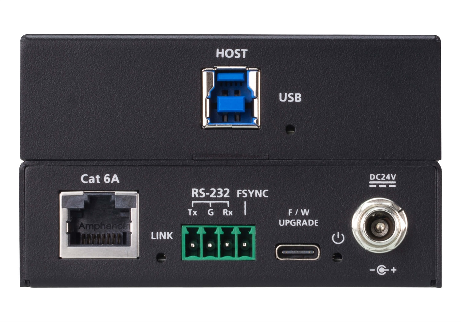 ATEN UCE33100 Extender USB 3.2 Gen1 4 Porte Cat 6A Fino a 100 m - Ricevitore e Trasmettitore di Rete Nero