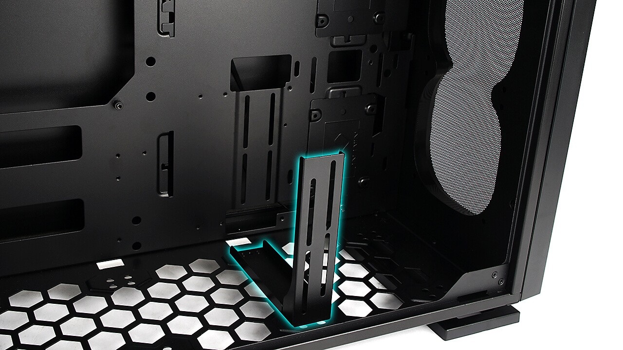In Win IW-CS-515BLK-1AL120 Case Midi Tower Nero con Pannello in Vetro Temperato e 4 Ventole da 120mm
