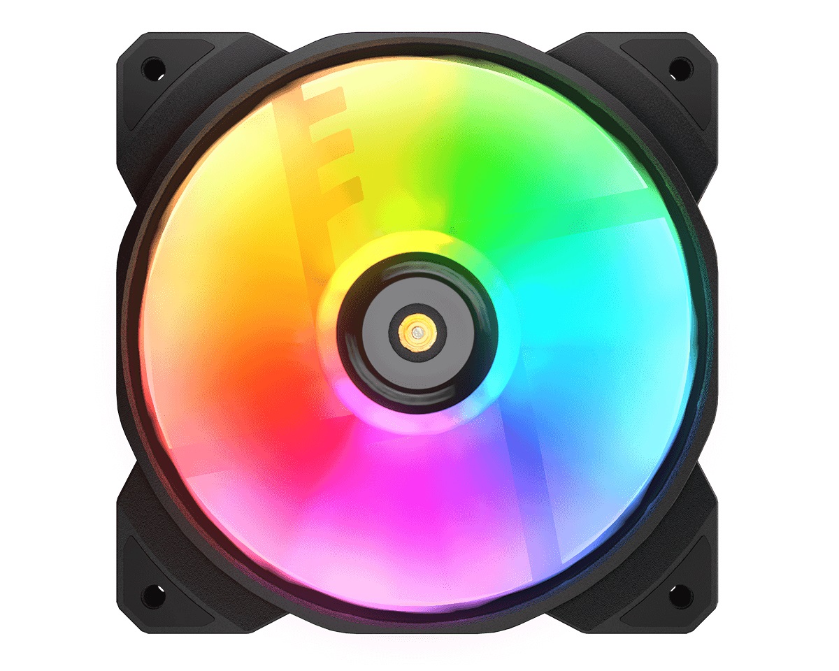 COUGAR Gaming CF-MHP12HB3-RGB Raffreddatore d'aria 12 cm Nero e Bianco - Flusso d'aria 143,53 m³/h, 3 pz