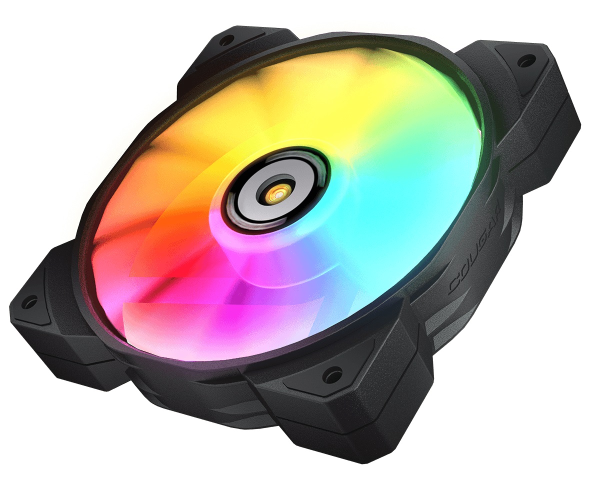 COUGAR Gaming CF-MHP12HB3-RGB Raffreddatore d'aria 12 cm Nero e Bianco - Flusso d'aria 143,53 m³/h, 3 pz