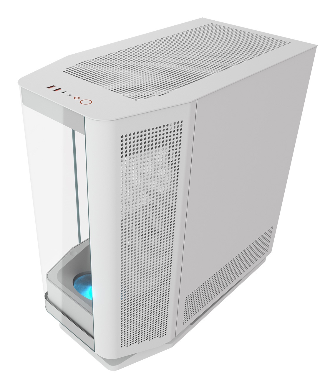 COUGAR Gaming FV270 Midi Tower Bianco - Case PC con supporto per ventole da 120 e 140 mm