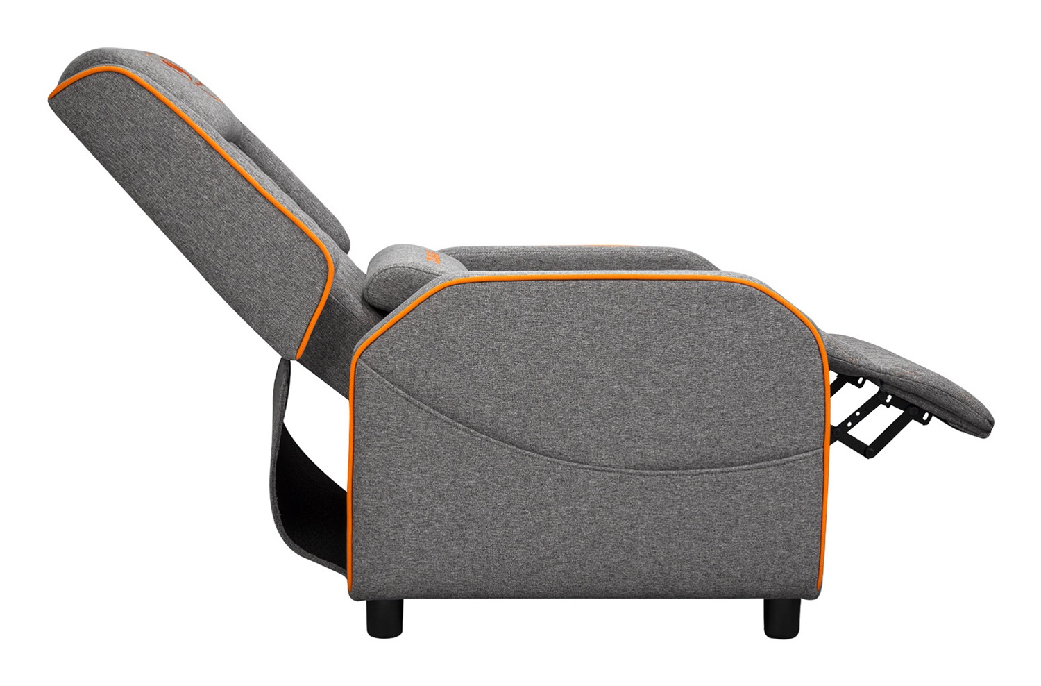 COUGAR Ranger One Poltrona Gaming Ergonomica in Tessuto di Lino Traspirante con Poggiatesta e Cuscino Lombare, Capacità fino a 150 kg, Grigio e Arancione