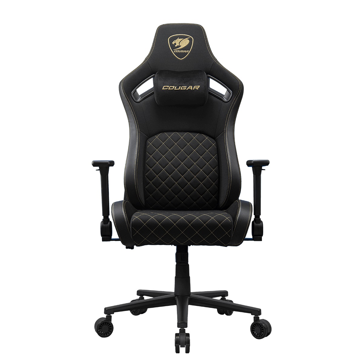 COUGAR Sedia da Gaming Defensor Gold F - Imbottita, Supporto Lombare Avanzato, Fino a 120 kg