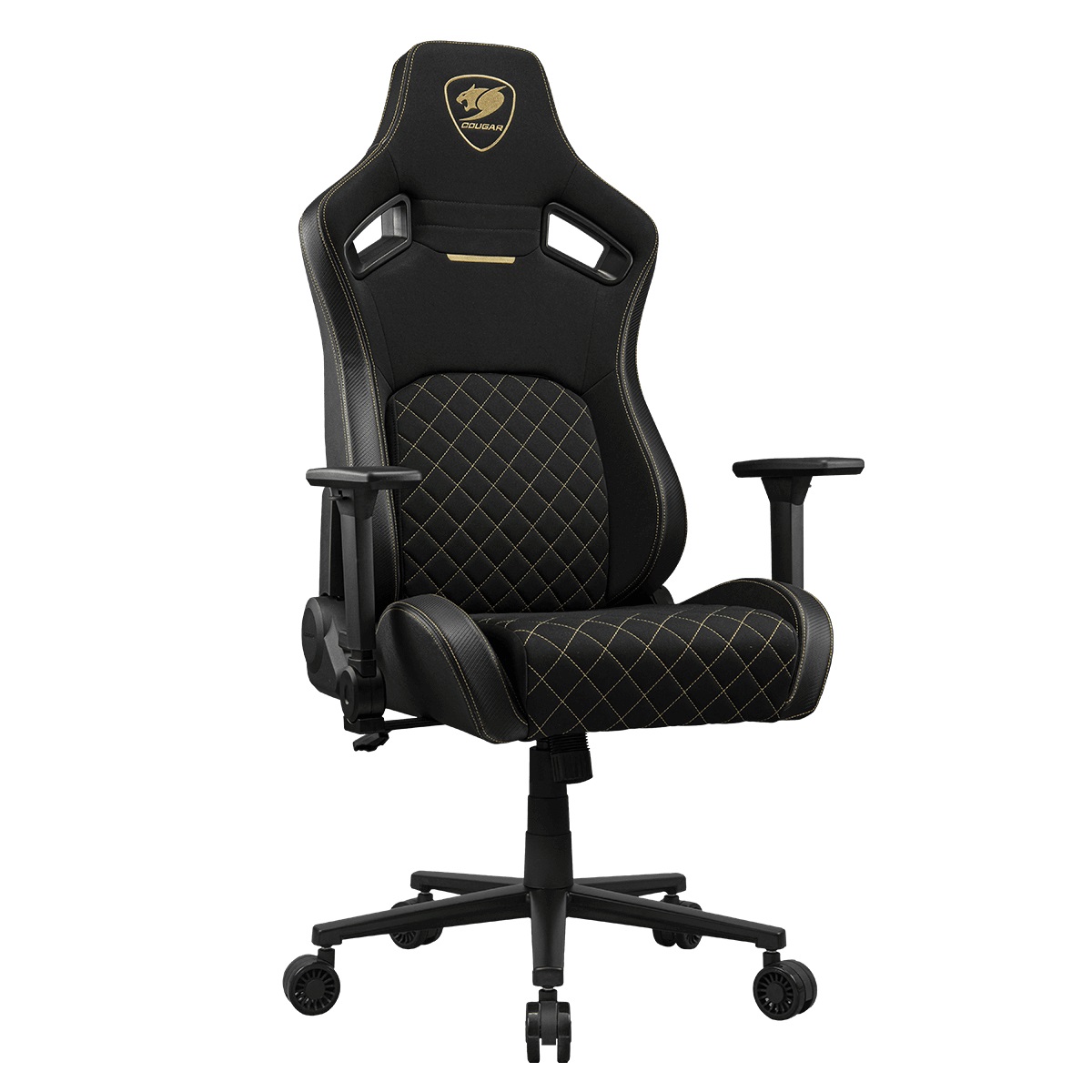 COUGAR Sedia da Gaming Defensor Gold F - Imbottita, Supporto Lombare Avanzato, Fino a 120 kg