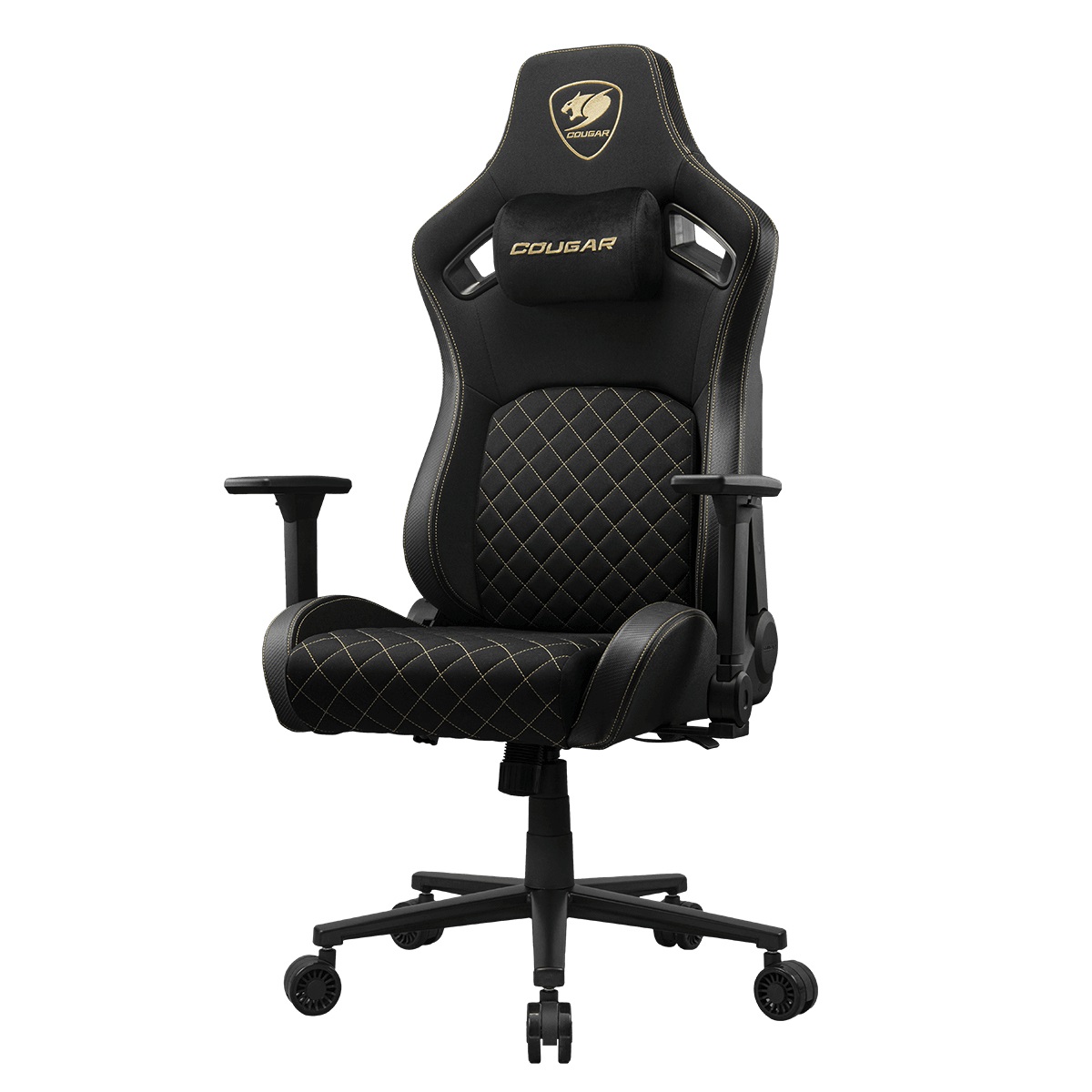 COUGAR Sedia da Gaming Defensor Gold F - Imbottita, Supporto Lombare Avanzato, Fino a 120 kg