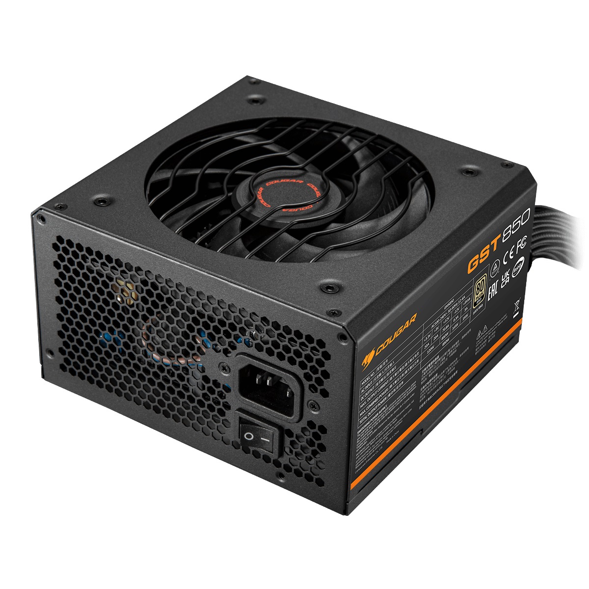 COUGAR Gaming GST Alimentatore per Computer 850 W ATX 20 4 pin Nero