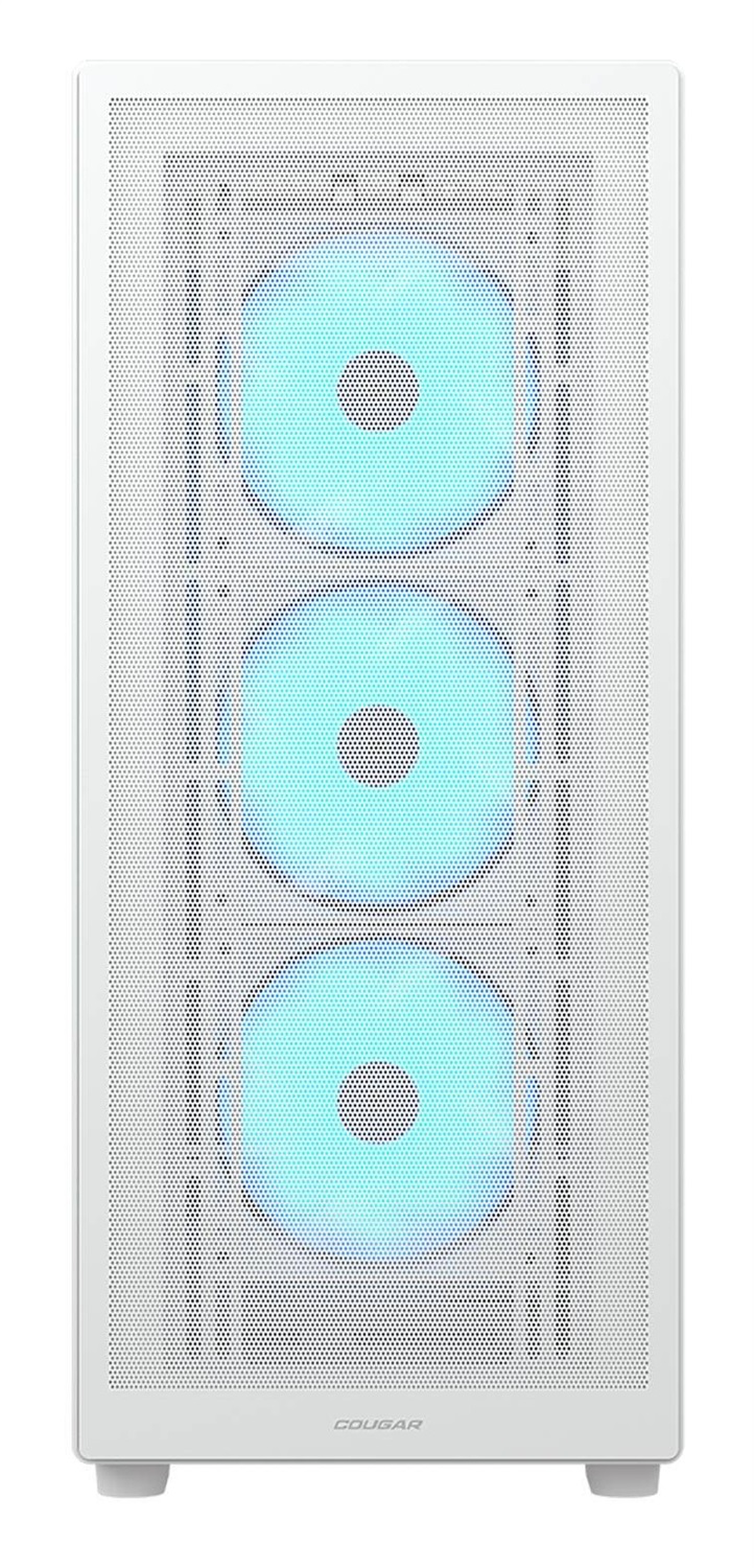 COUGAR Gaming MX220 RGB Midi Tower Bianco con 4 Ventole ARGB 120mm e USB 3.2 Gen 2 Tipo C