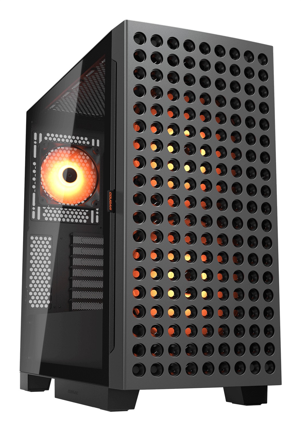 COUGAR Gaming Airface ECO RGB Midi Tower Nero - Case PC con Ventole RGB e Supporto per Ventole da 120/140/180 mm