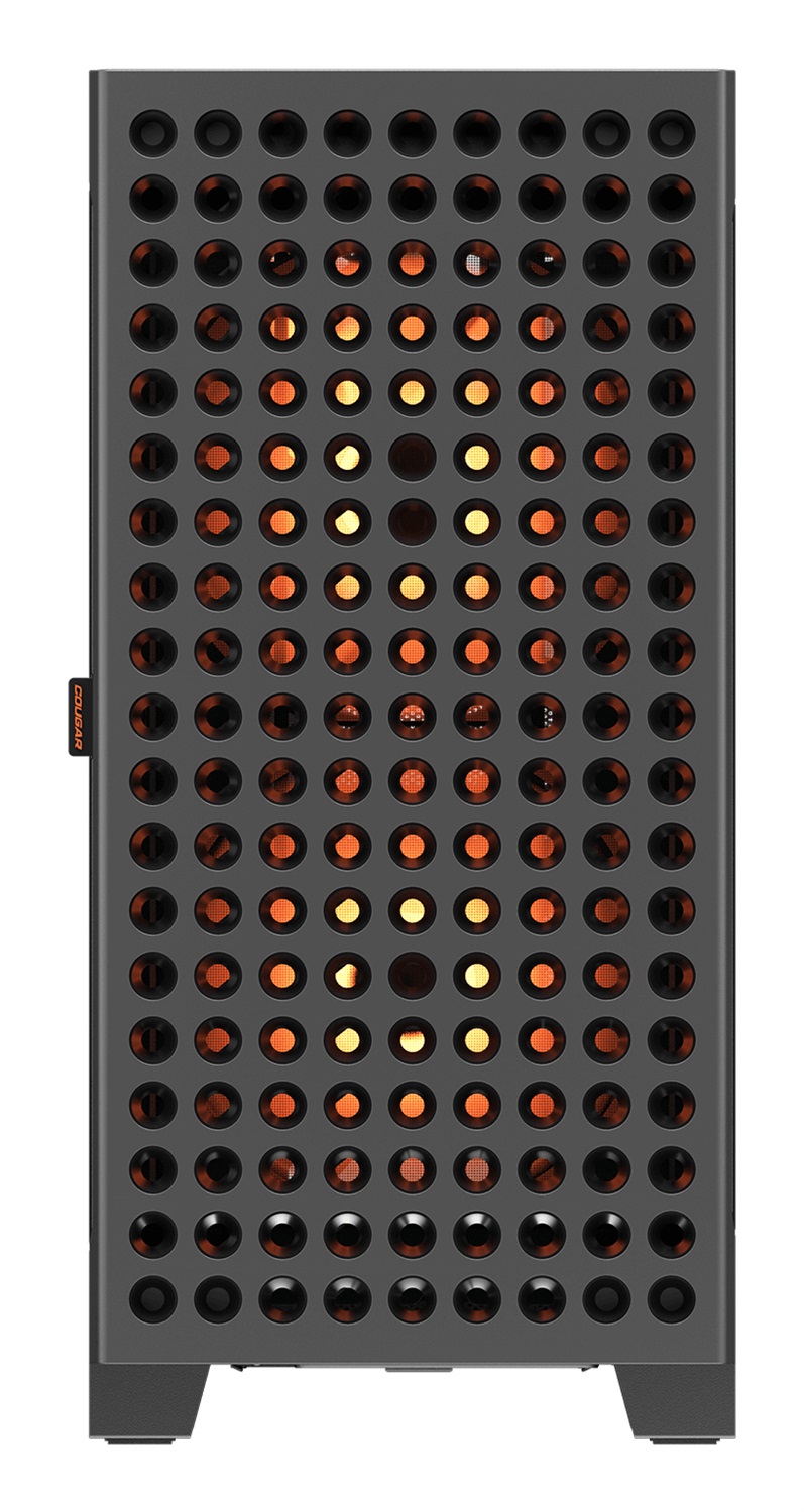 COUGAR Gaming Airface ECO RGB Midi Tower Nero - Case PC con Ventole RGB e Supporto per Ventole da 120/140/180 mm