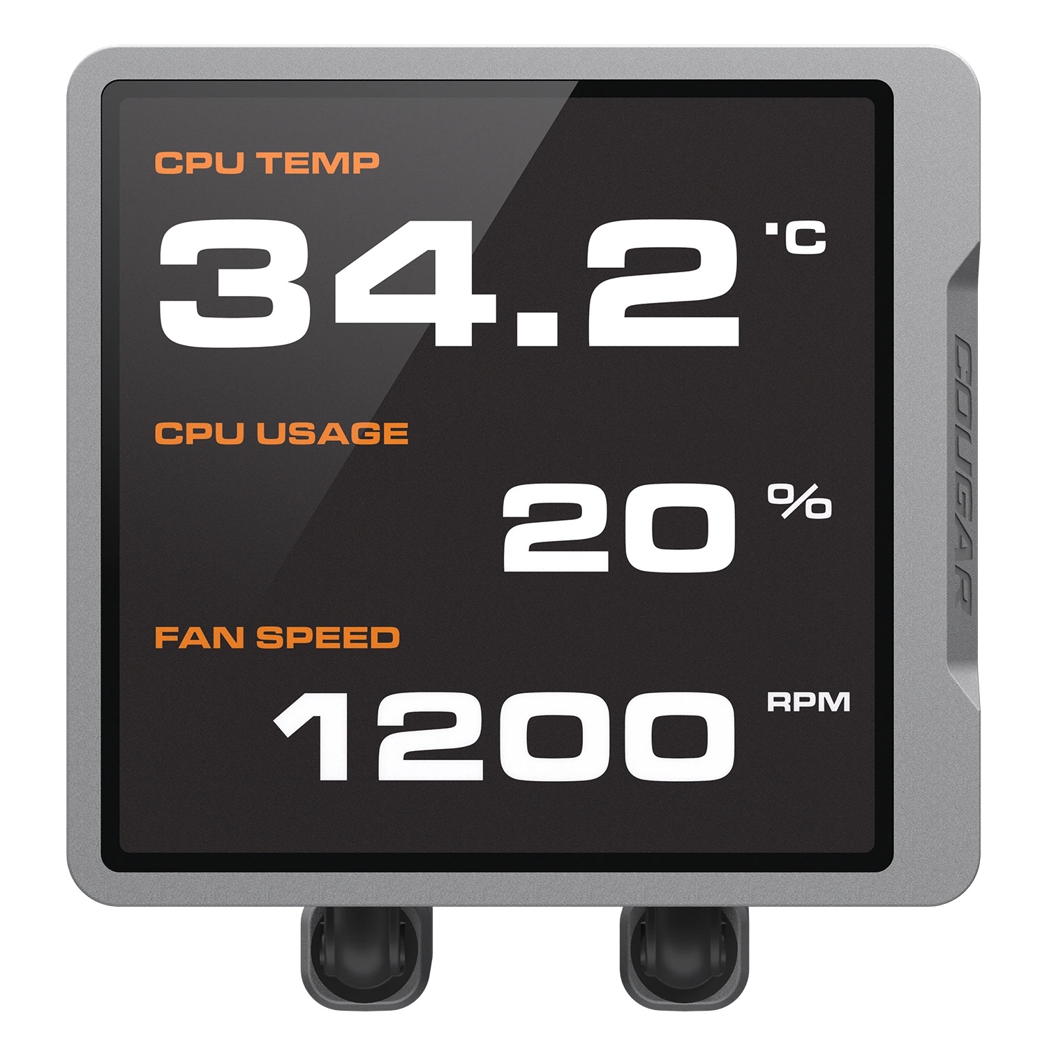 COUGAR Poseidon Vistek Pro ARGB 360 - Raffreddatore di liquidi per CPU con display IPS, compatibile Intel e AMD