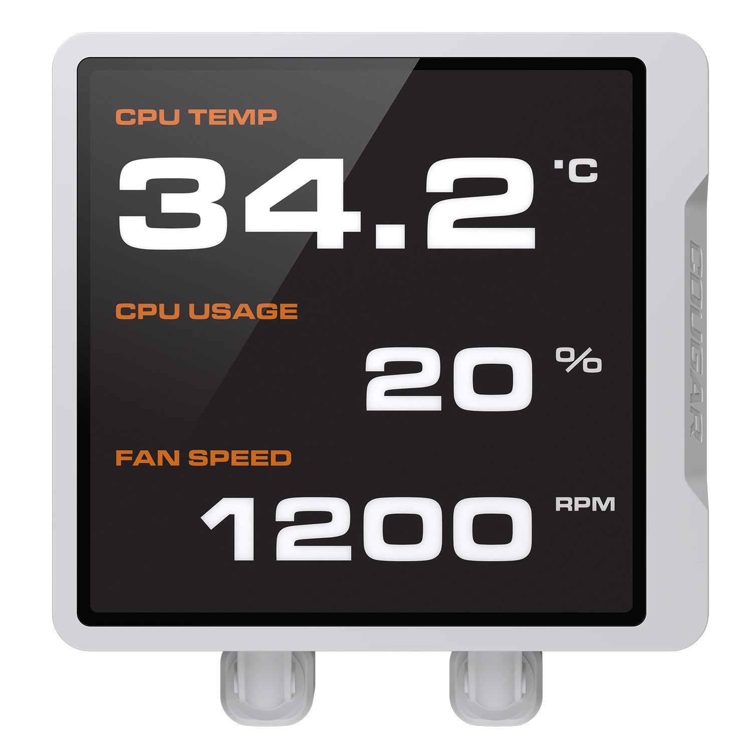 COUGAR Poseidon Vistek Pro ARGB 360 - Raffreddatore Liquido per CPU con Display IPS, Compatibile Intel e AMD