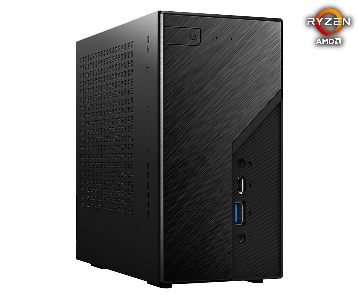 ASRock DeskMini X300 Mini PC Barebone Nero - AMD X300, Socket AM4, 1,92 l, Supporto DDR4 fino a 64 GB