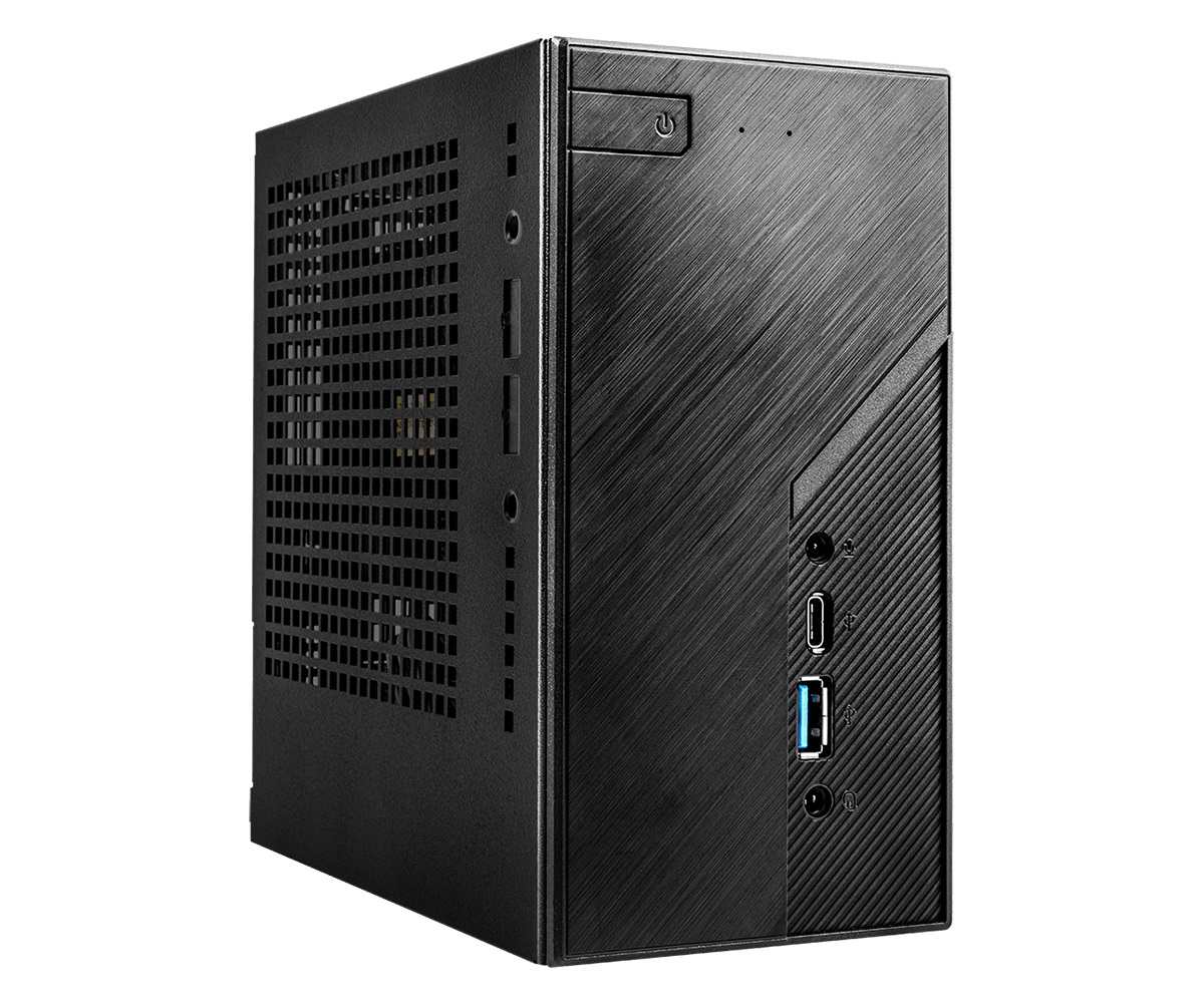 ASROCK DeskMini H470 - Mini PC Barebone Nero con Chipset Intel H470, LGA 1200, Supporto fino a 64GB DDR4
