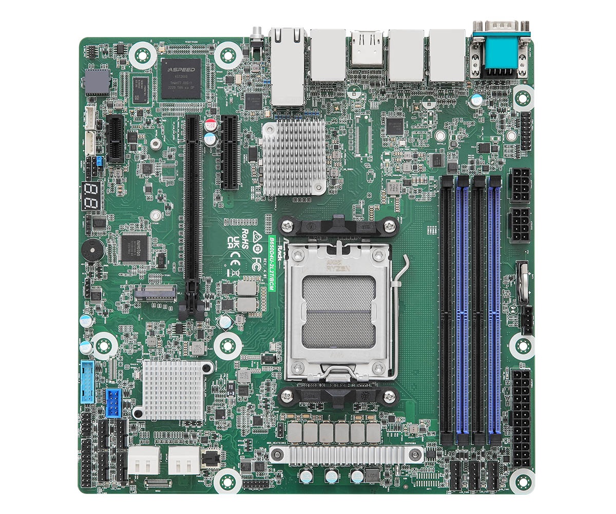 ASRock B650D4U-2L2T/BCM Scheda Madre AMD B650 Express Socket AM5 Micro ATX con Supporto DDR5 fino a 32 GB