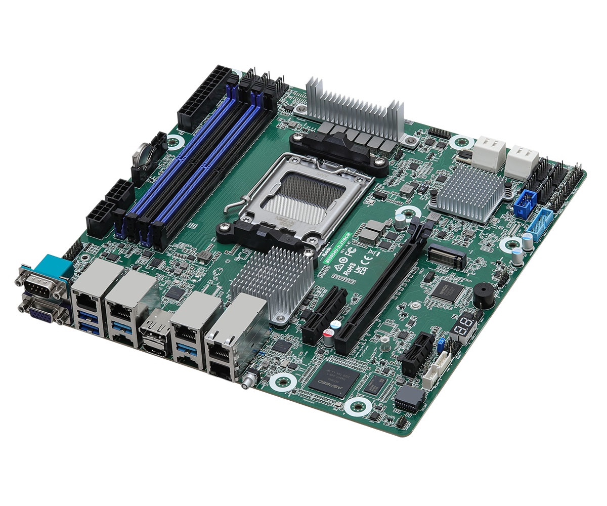 ASRock B650D4U-2L2T/BCM Scheda Madre AMD B650 Express Socket AM5 Micro ATX con Supporto DDR5 fino a 32 GB
