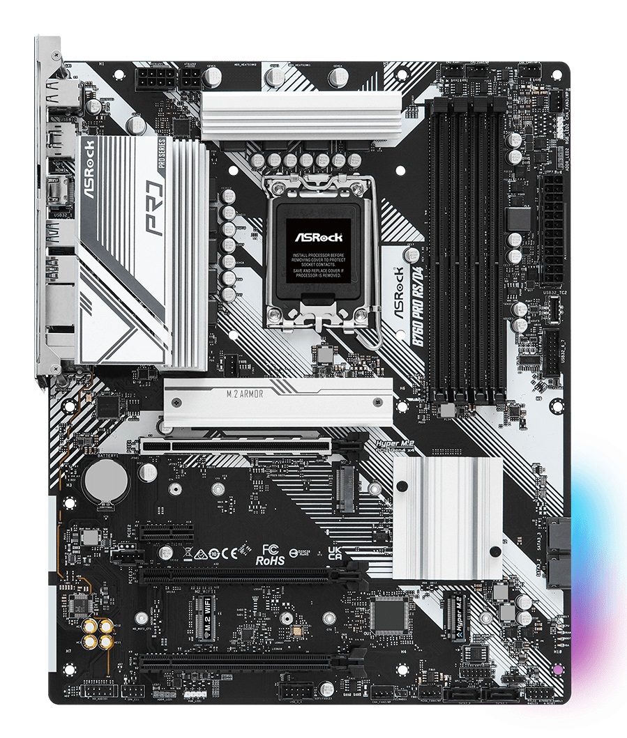 ASRock B760 Pro RS/D4 Scheda Madre ATX LGA 1700 con supporto DDR4 fino a 128 GB