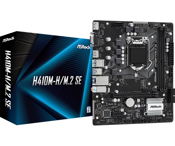 ASRock H410M-H/M.2 SE Scheda Madre Micro ATX LGA 1200 per Intel® Core™ i3/i5/i7/i9, Supporto DDR4 fino a 64 GB