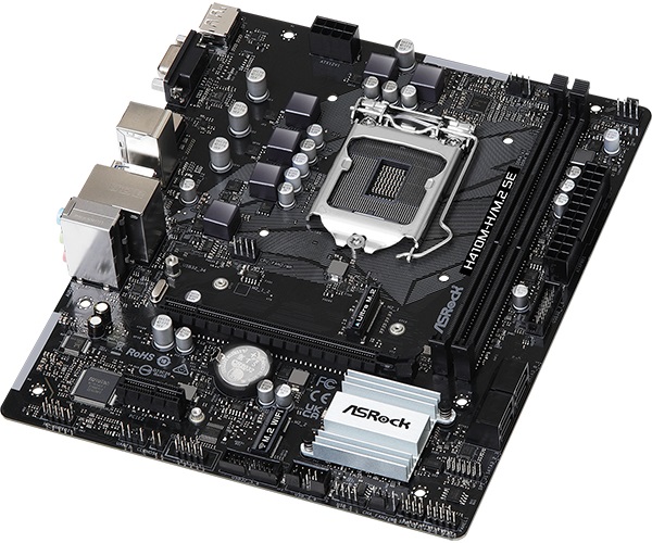ASRock H410M-H/M.2 SE Scheda Madre Micro ATX LGA 1200 per Intel® Core™ i3/i5/i7/i9, Supporto DDR4 fino a 64 GB