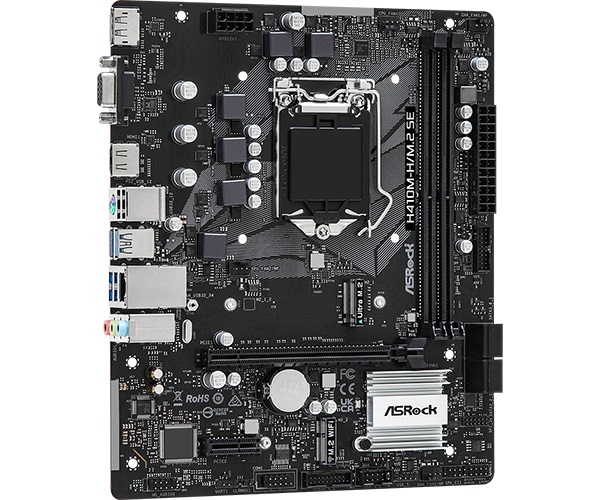 ASRock H410M-H/M.2 SE Scheda Madre Micro ATX LGA 1200 per Intel® Core™ i3/i5/i7/i9, Supporto DDR4 fino a 64 GB