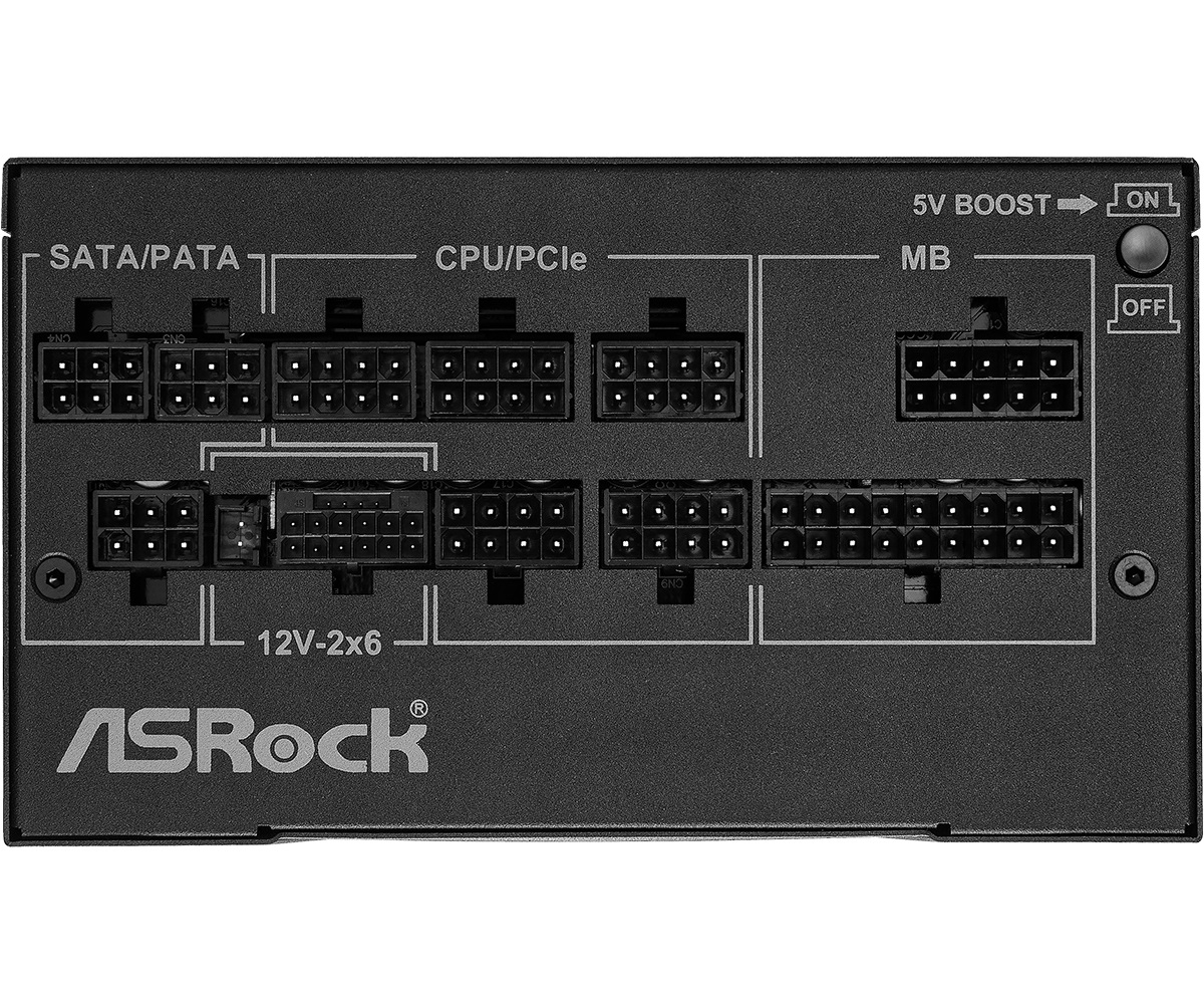 ASRock Phantom Gaming PG-1000G Alimentatore per Computer 750W ATX 20 4 pin Modulare 80 Plus Gold