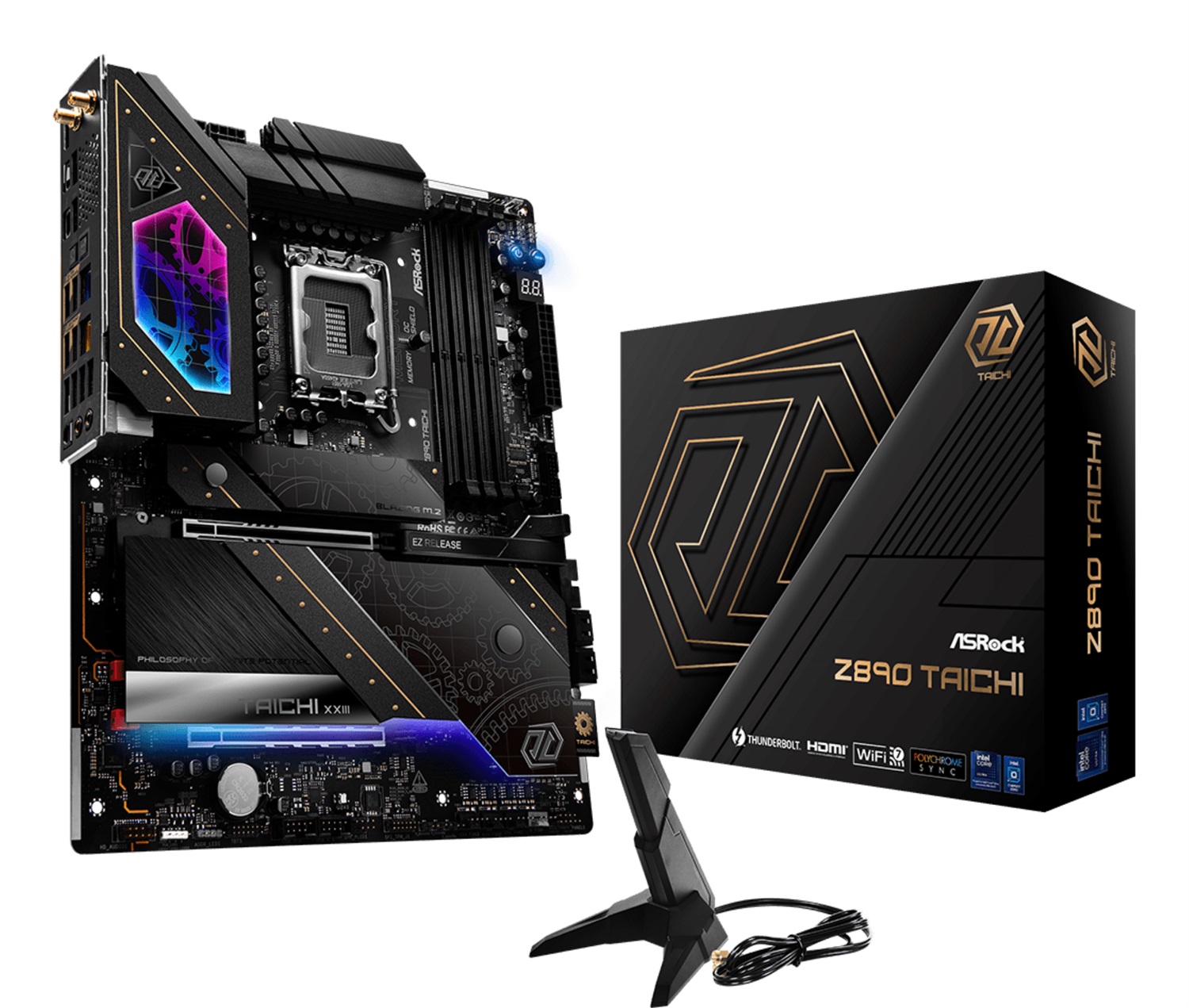 Asrock Z890 Taichi Scheda Madre ATX LGA 1851 Intel Z890 con 4x DDR5, HDMI, Wi-Fi 7 e Thunderbolt 4