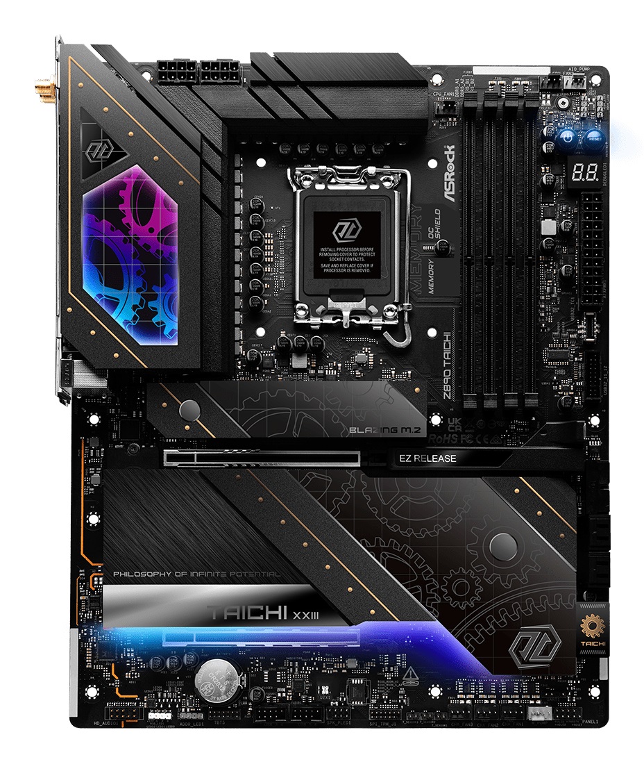 Asrock Z890 Taichi Scheda Madre ATX LGA 1851 Intel Z890 con 4x DDR5, HDMI, Wi-Fi 7 e Thunderbolt 4
