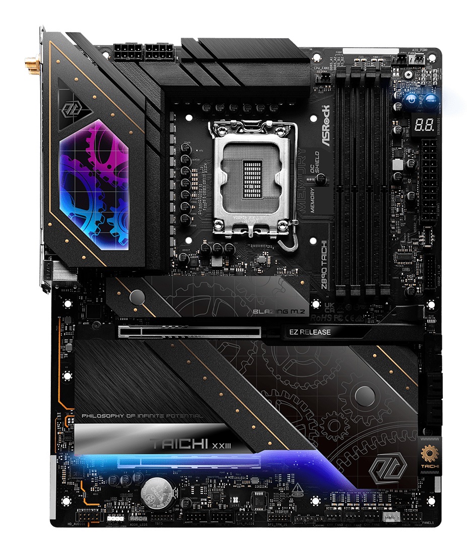 Asrock Z890 Taichi Scheda Madre ATX LGA 1851 Intel Z890 con 4x DDR5, HDMI, Wi-Fi 7 e Thunderbolt 4