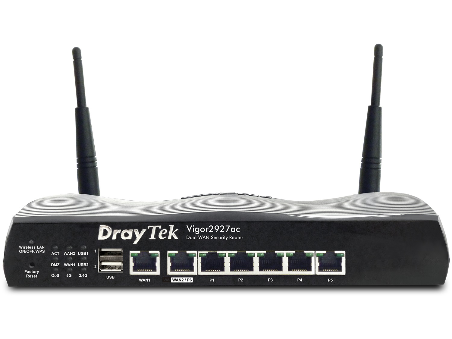 DrayTek Vigor2927ac Router Wireless Gigabit Ethernet Dual-band (2.4 GHz/5 GHz) con Sicurezza e Dual-WAN