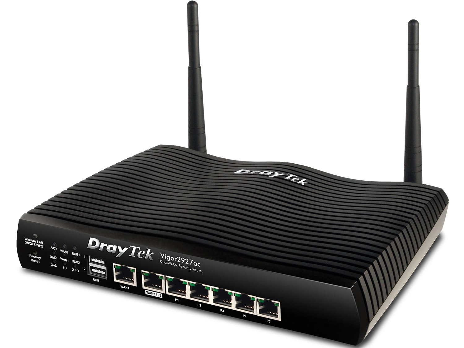 DrayTek Vigor2927ac Router Wireless Gigabit Ethernet Dual-band (2.4 GHz/5 GHz) con Sicurezza e Dual-WAN