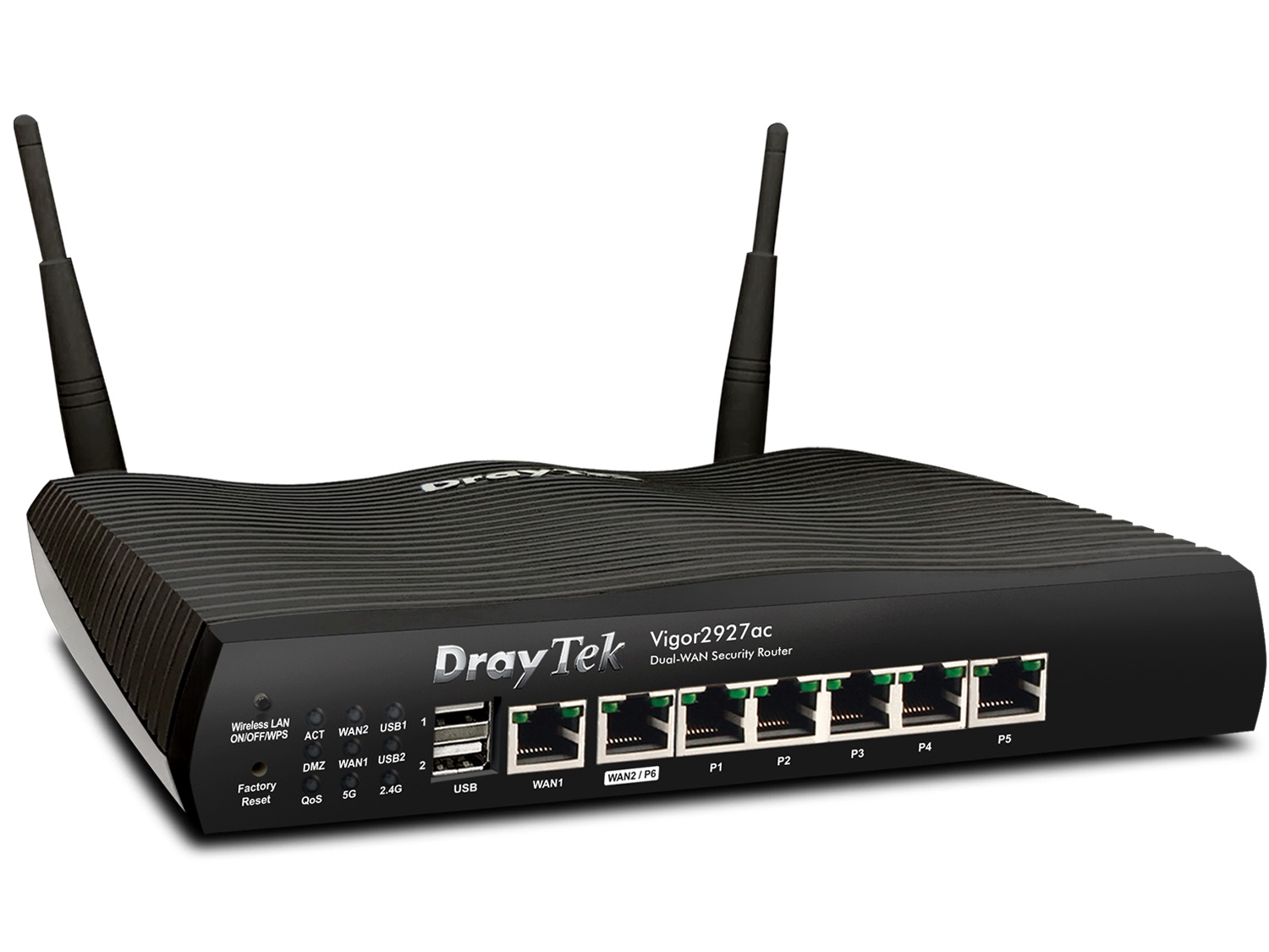 DrayTek Vigor2927ac Router Wireless Gigabit Ethernet Dual-band (2.4 GHz/5 GHz) con Sicurezza e Dual-WAN