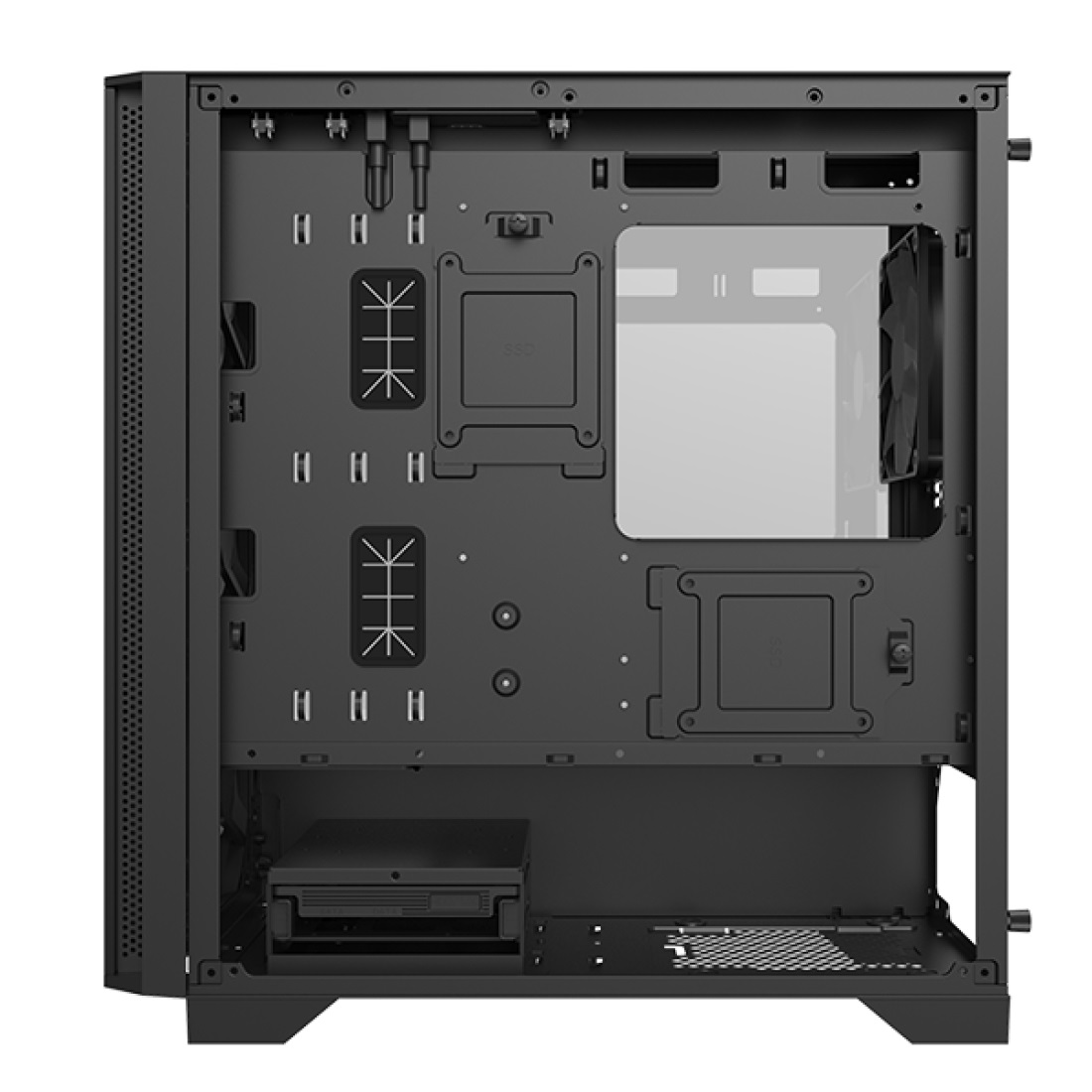 Montech AIR 100 LITE Case Micro ATX/Mini ITX Nero con Ventole da 120 mm
