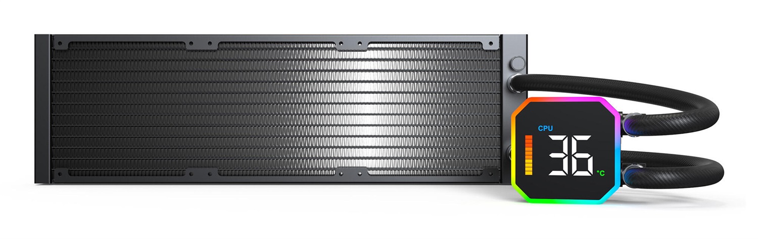 Montech HyperFlow Digital 360 - Dissipatore CPU a Liquido 360mm con Illuminazione RGB e Prestazioni Avanzate