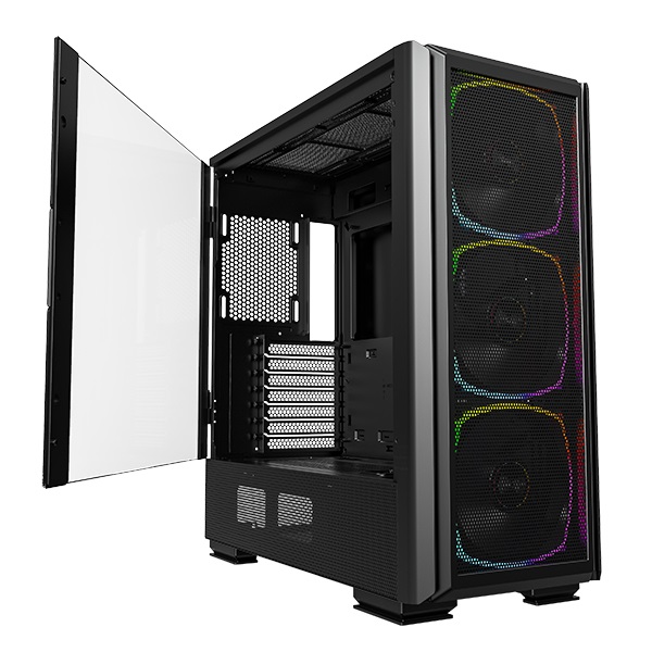 Montech SKY TWO GX Tower Nero - Midi-Tower ATX con Vetro Temperato e 3 Ventole da 140 mm